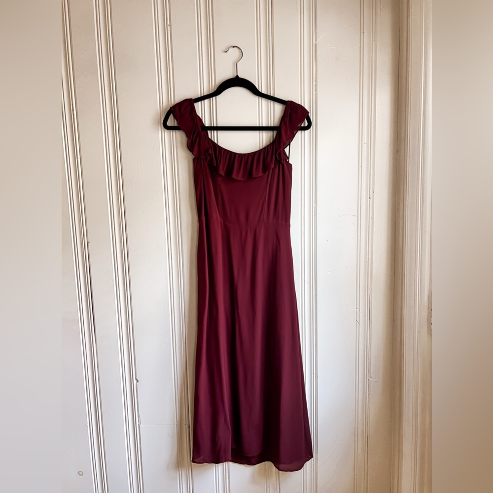 Reformation Colette Dress Plum Size 10